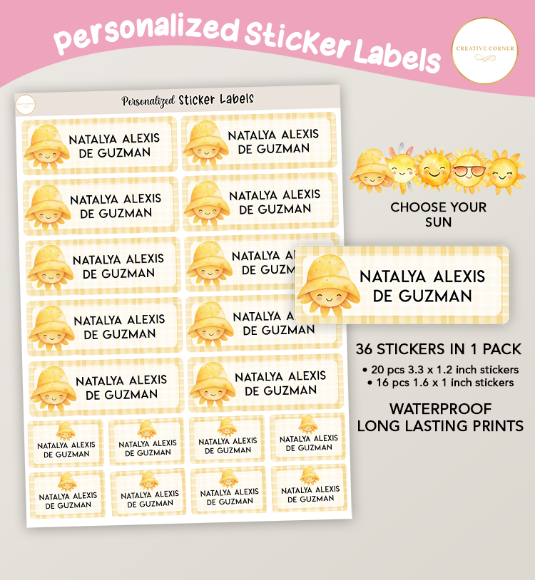 Cute Sun Stickers