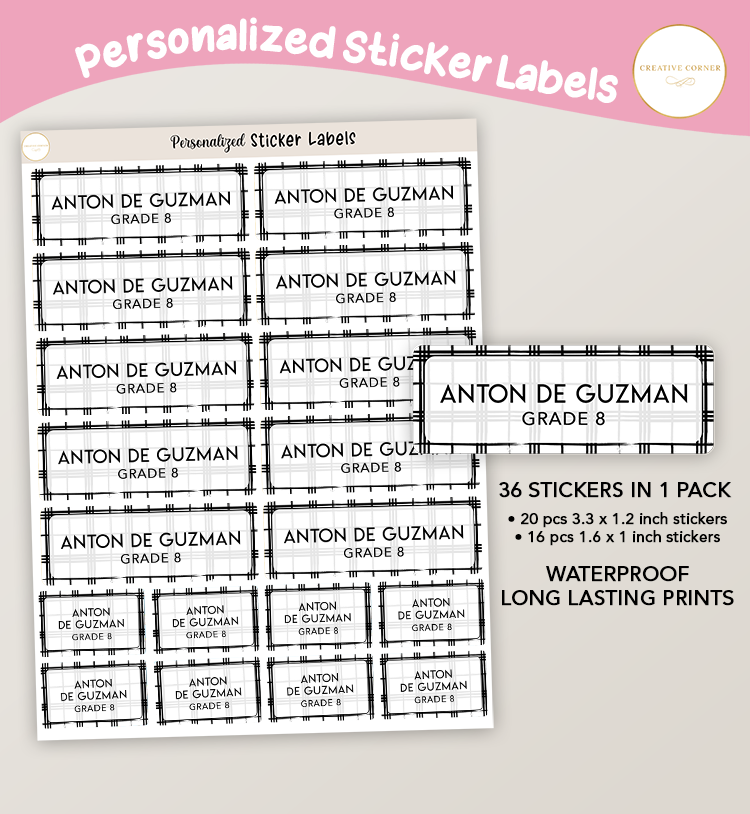 Black Stripes Stickers