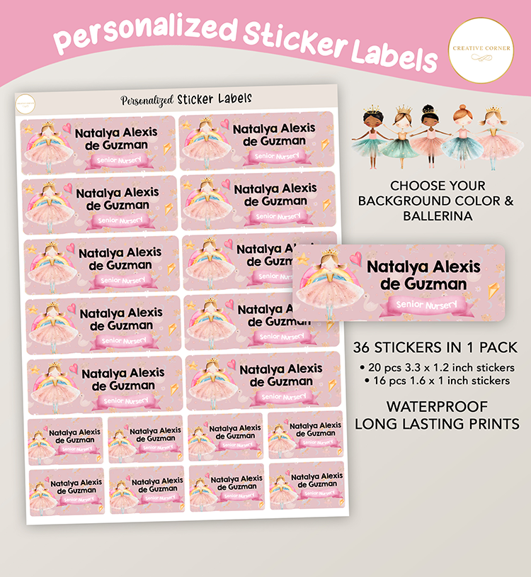 Ballerina Stickers - 001