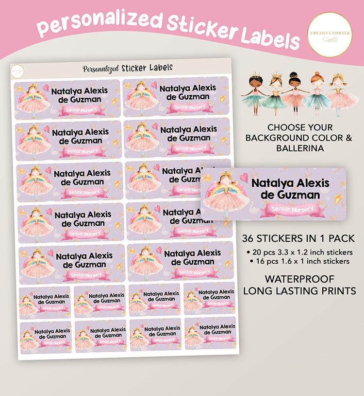 Ballerina Stickers - 001