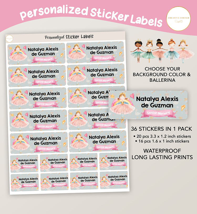 Ballerina Stickers - 001