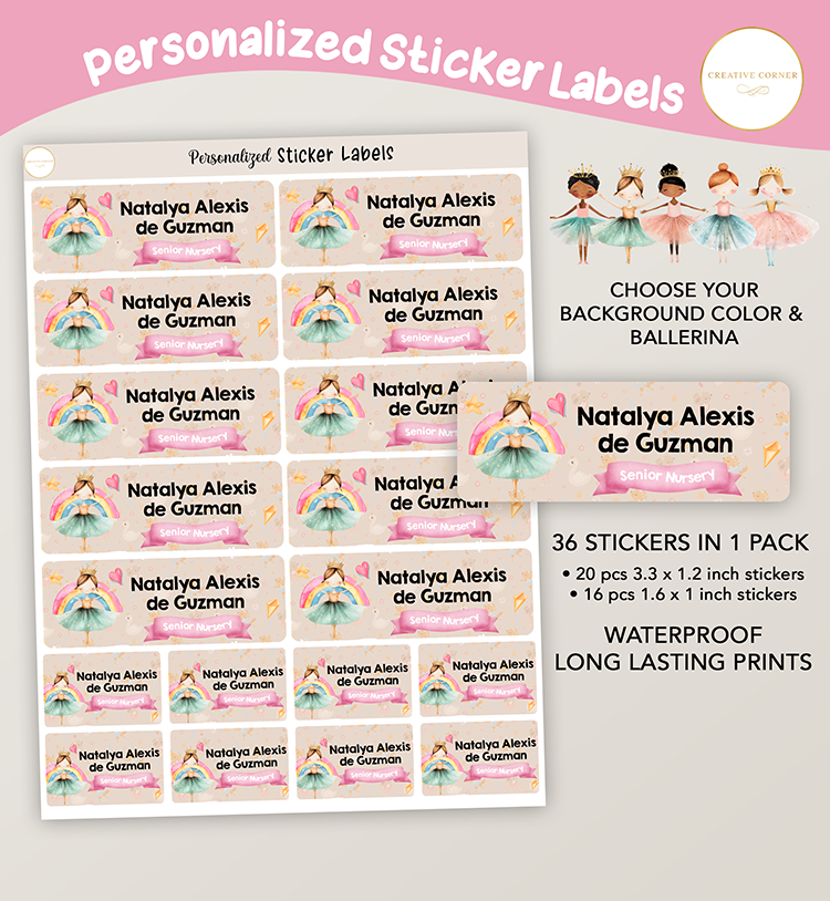 Ballerina Stickers - 002