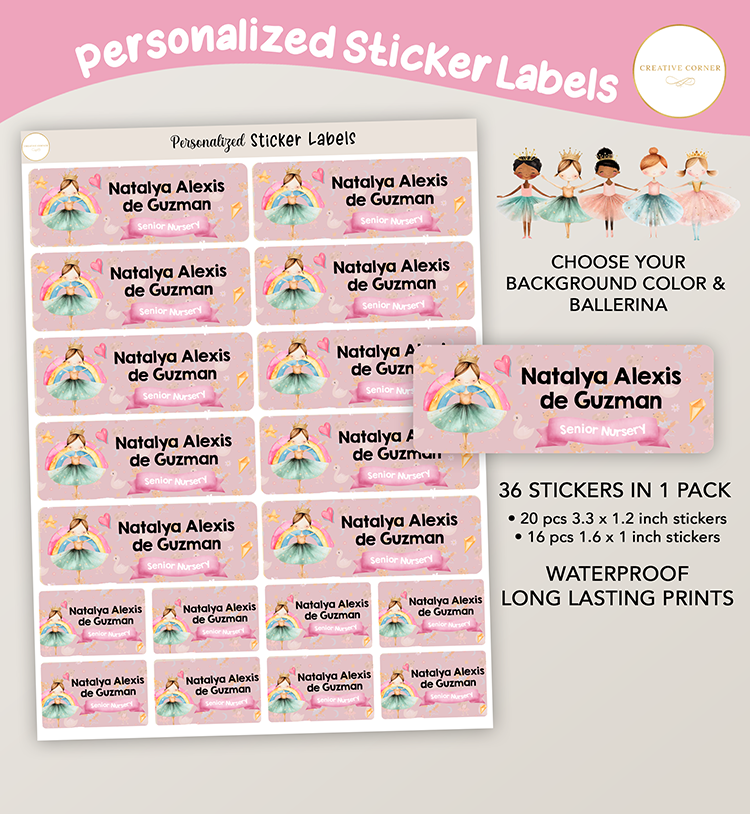 Ballerina Stickers - 002