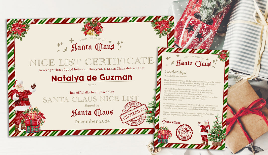 Letter and Certificate from Santa – Creative Corner PH