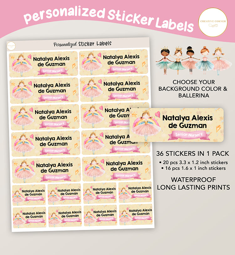 Ballerina Stickers - 001
