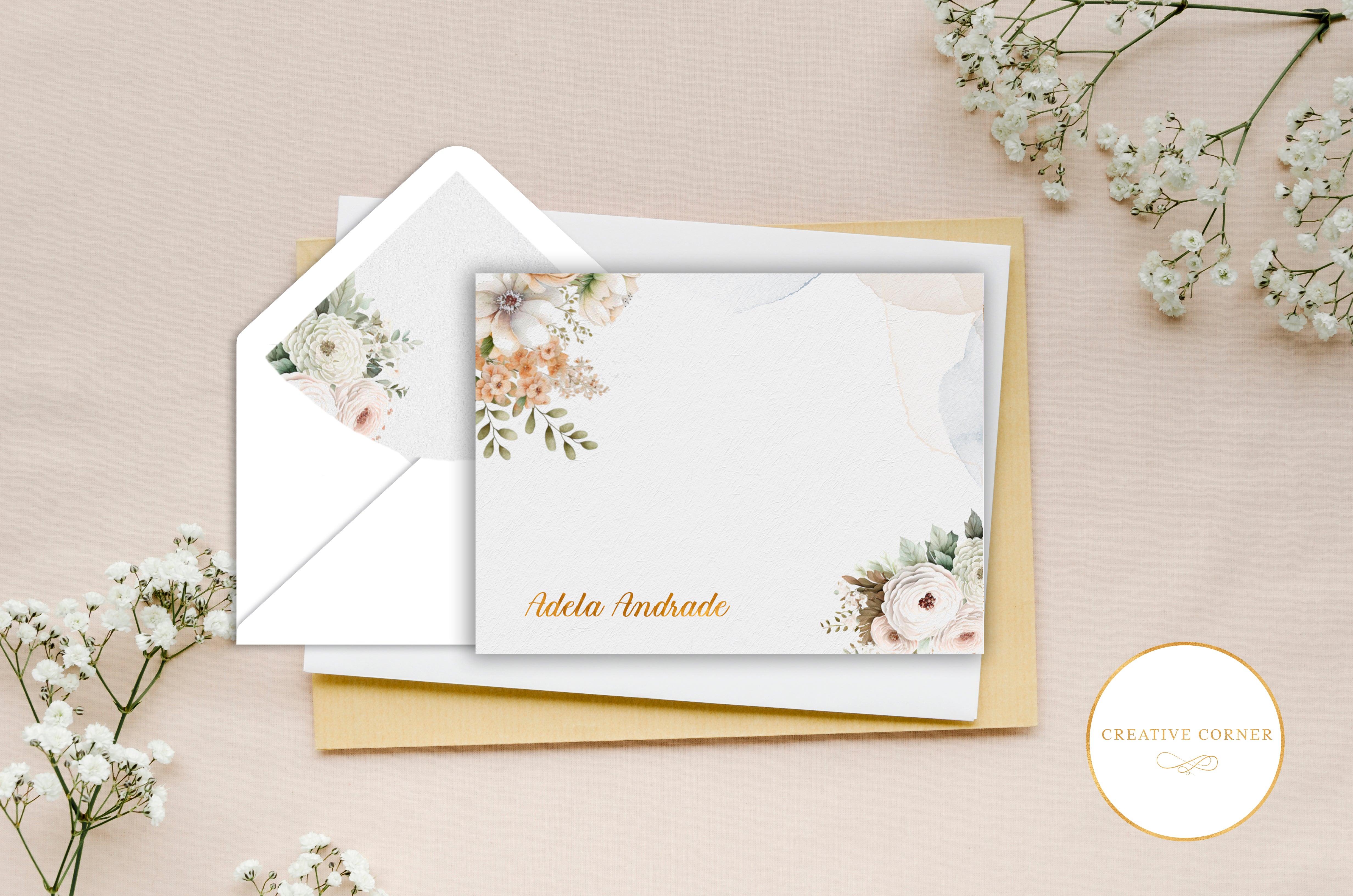 Print and Foil Notecards PF-066 - Creative Corner PH
