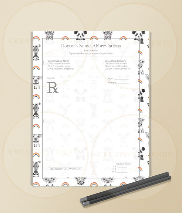 Personalized RX Pads RX-010 Creative Corner PH