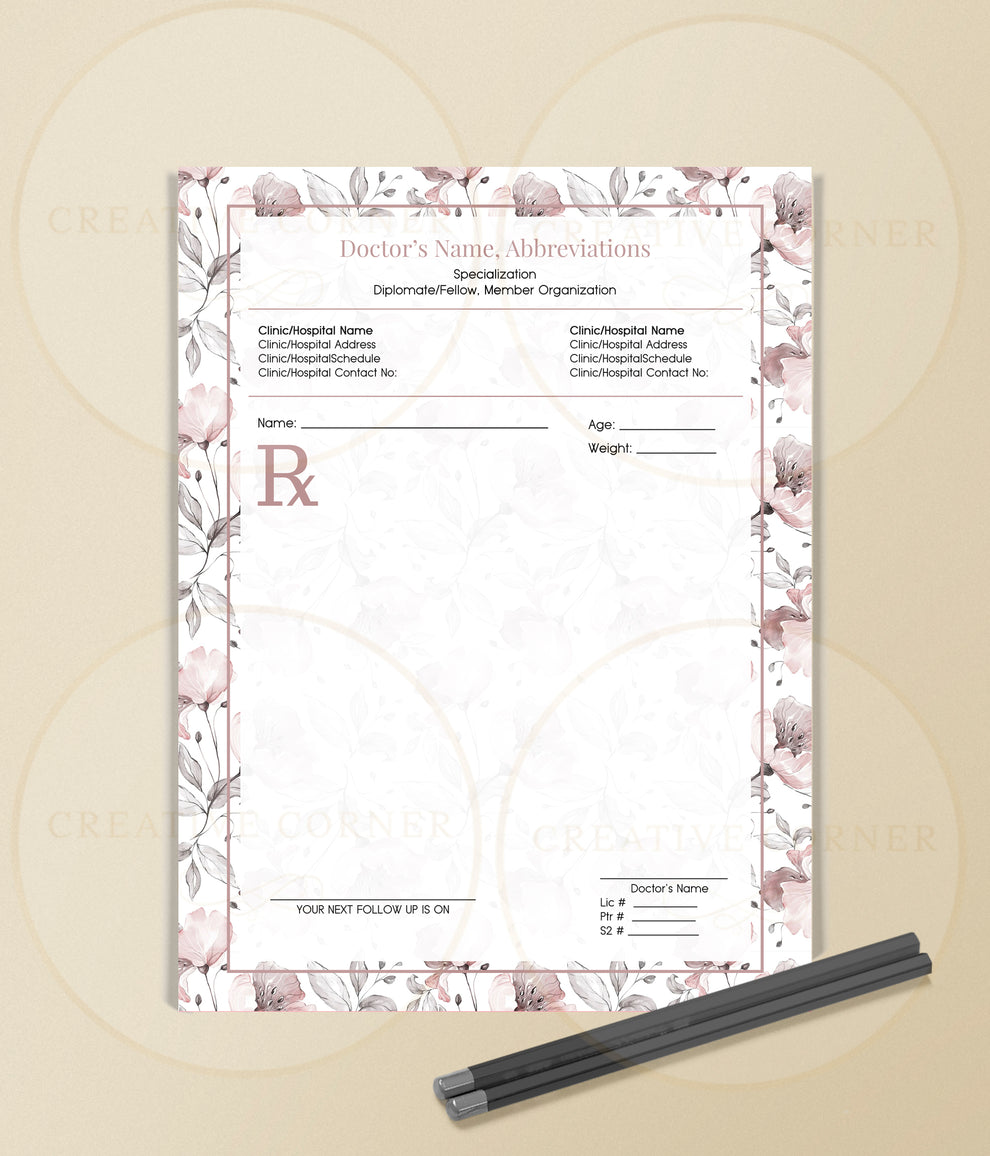 Personalized RX Pads RX-018 Creative Corner PH