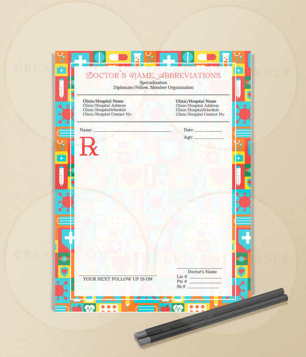 Personalized RX Pads RX-053 Creative Corner PH