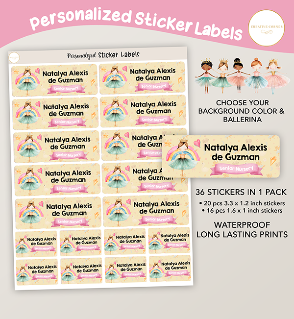 Ballerina Stickers - 002